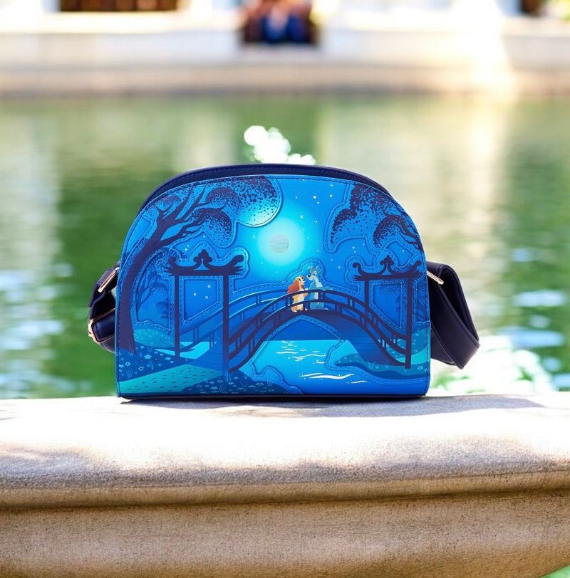 Load image into Gallery viewer, Loungefly Disney Lady And The Tramp 70th Anniversary Crossbody - PRE ORDER
