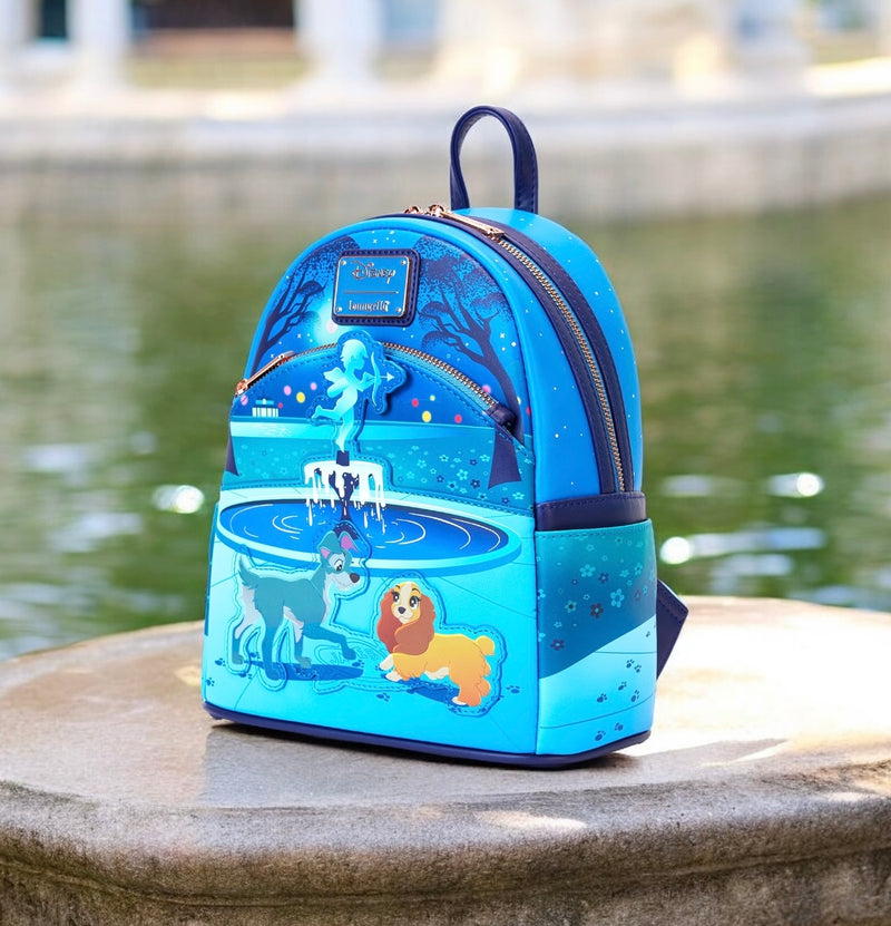 Load image into Gallery viewer, Loungefly Disney Lady And Tramp 70th Anniversary Mini Backpack - PRE ORDER
