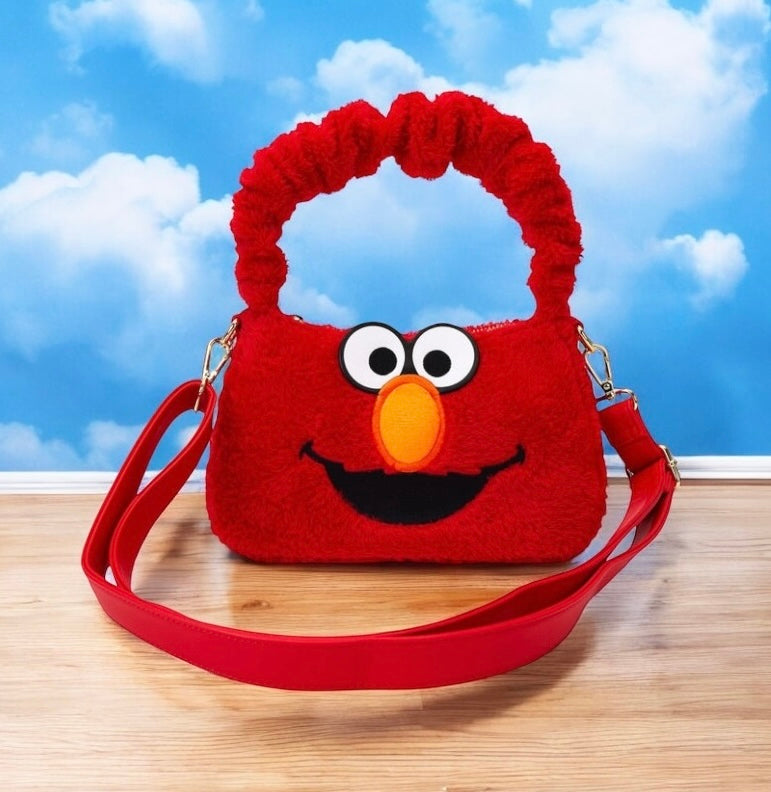 Load image into Gallery viewer, Loungefly Sesame Street Elmo Plush Crossbody
