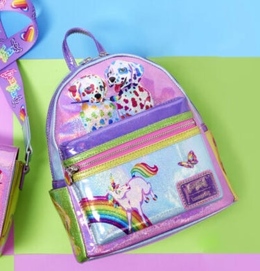 Loungefly Lisa Frank Colour Block Mini Backpack