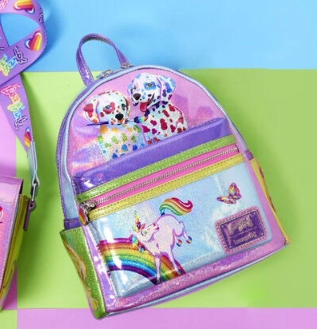 Load image into Gallery viewer, Loungefly Lisa Frank Colour Block Mini Backpack
