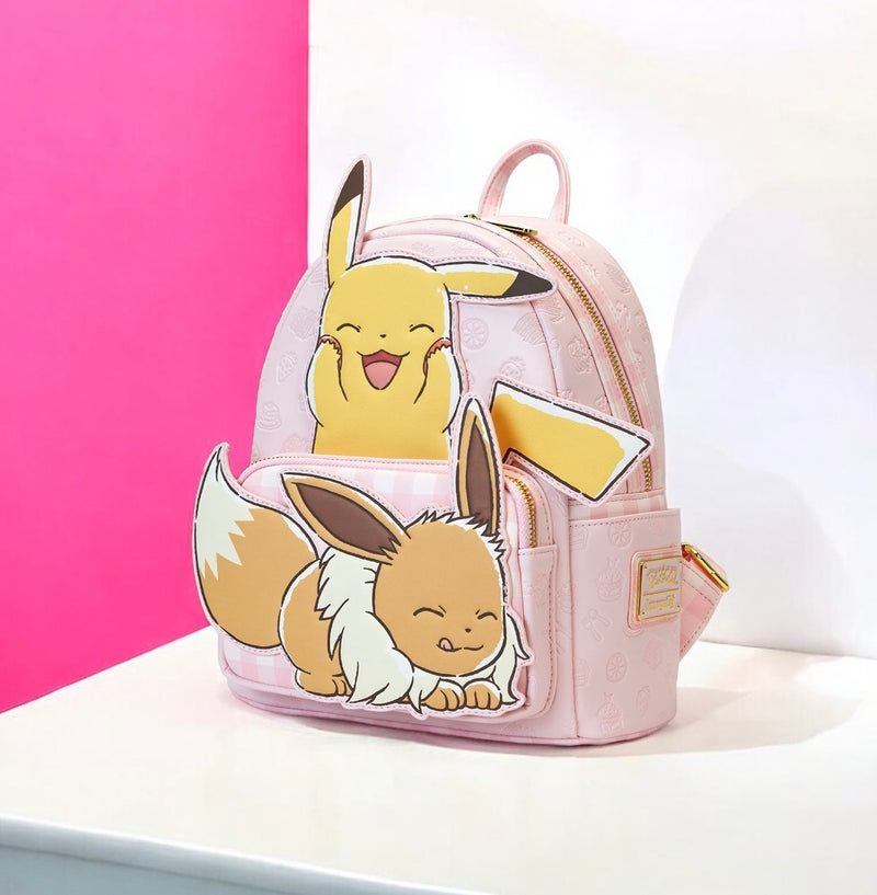 Load image into Gallery viewer, Loungefly Pokemon Pikachu &amp; Eevee Mini Backpack - PRE ORDER
