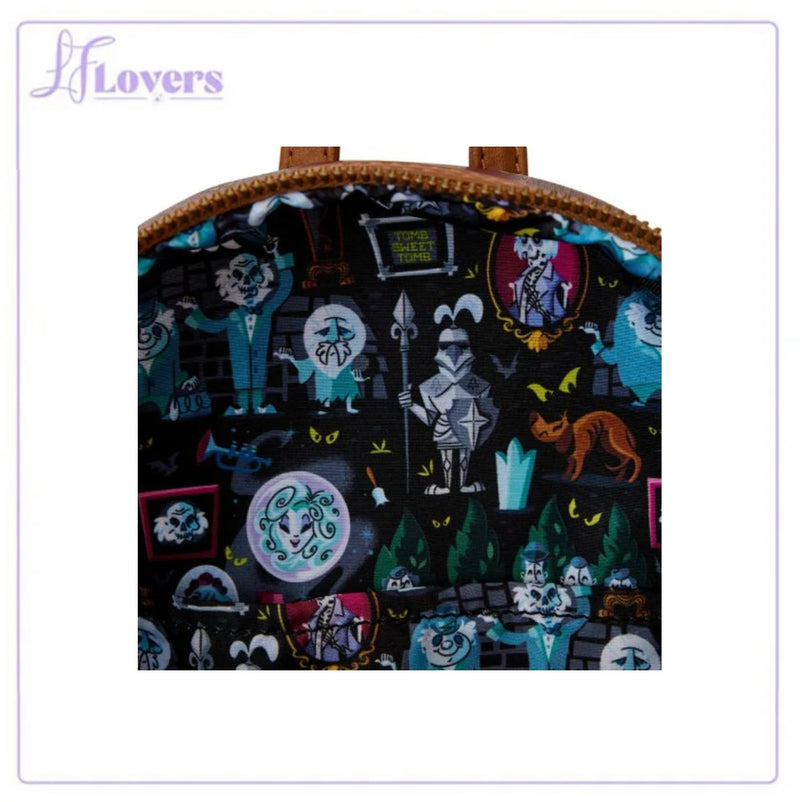 Load image into Gallery viewer, Loungefly Disney Haunted Mansion Moving Parts Portraits Mini Backpack
