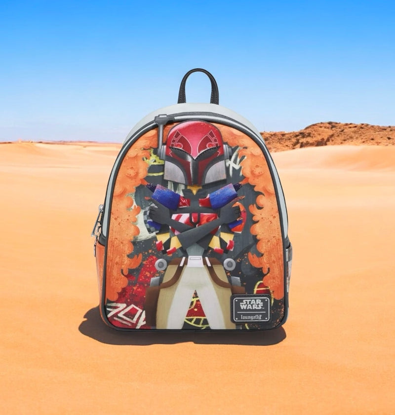 Load image into Gallery viewer, Loungefly Star Wars Sabine Spray Paint Mini Backpack
