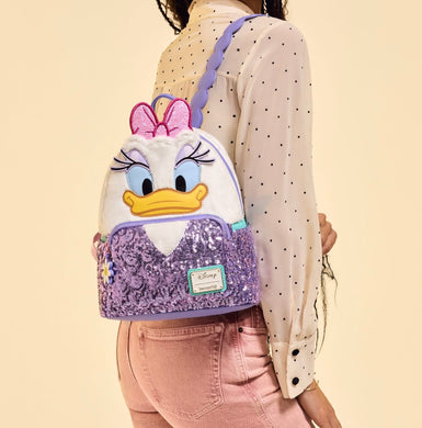 Loungefly Disney Daisy Duck Plush Mini Backpack