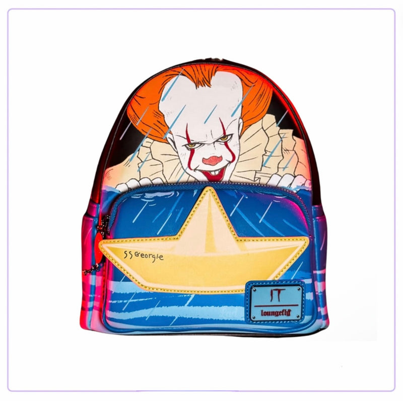 Load image into Gallery viewer, Loungefly Warner Bros Pennywise SS Georgie Mini Backpack
