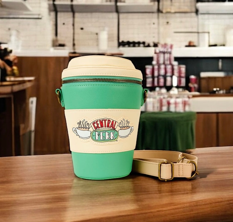 Load image into Gallery viewer, Loungefly Warner Brothers Friends Central Perk To Go Cup Crossbody
