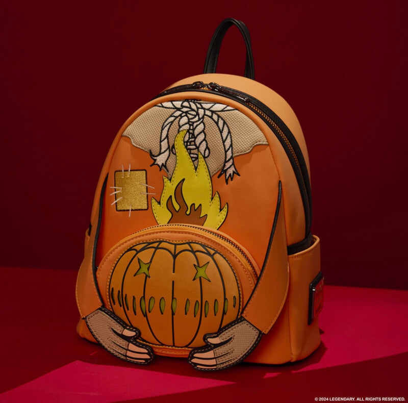 Load image into Gallery viewer, Loungefly Trick &#39;r Treat Flaming Head Sam Mini Backpack - PRE ORDER
