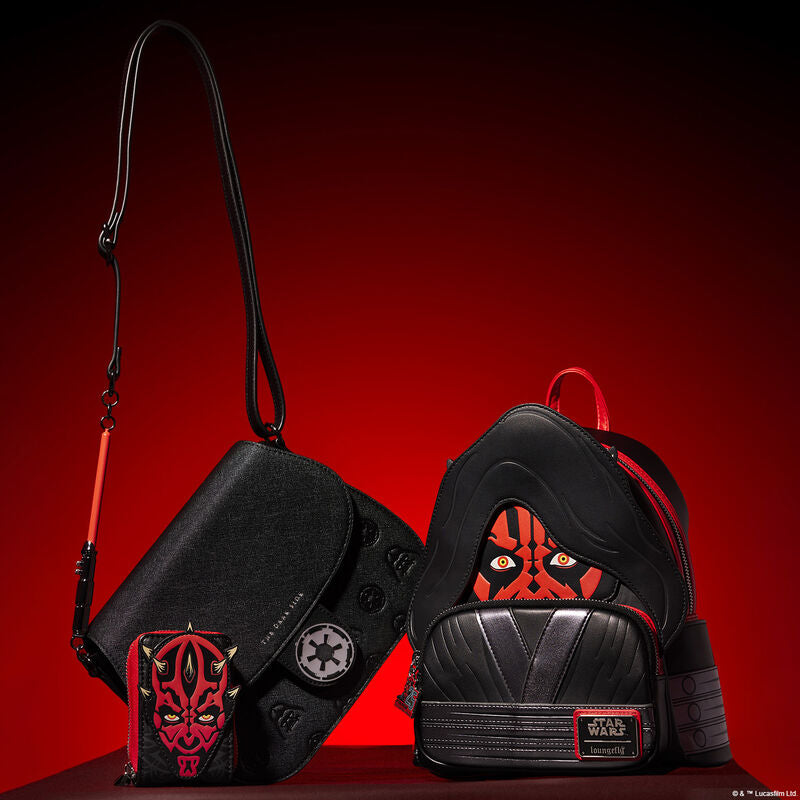 Load image into Gallery viewer, Loungefly Star Wars Phantom Menace 25th Anniversary Darth Maul Wallet
