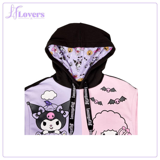 Loungefly Sanrio Kuromi And My Melody Halloween Hooded Sweatshirt