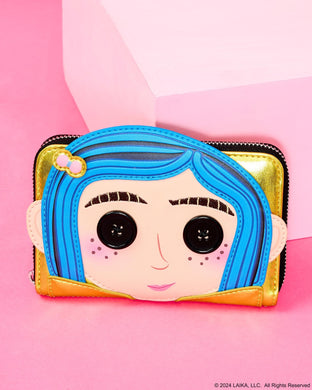 Loungefly Laika Coraline Doll Cosplay Zip Around Wallet