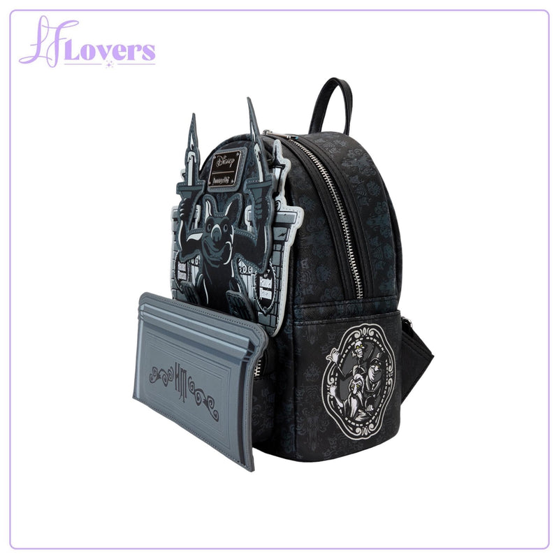 Load image into Gallery viewer, Loungefly Disney Haunted Mansion Gargoyle Wallpaper Mini Backpack - PRE ORDER
