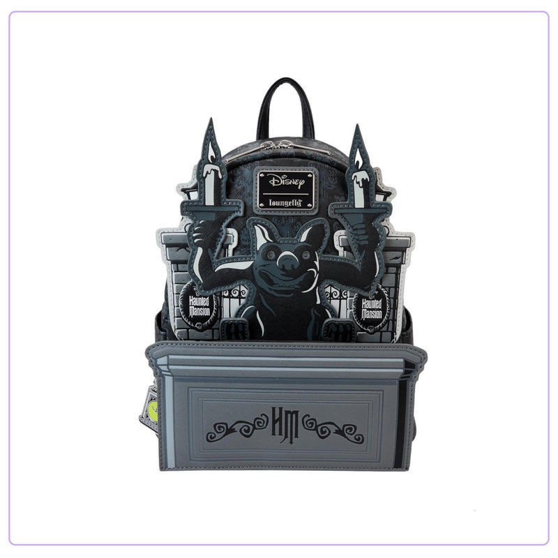 Load image into Gallery viewer, Loungefly Disney Haunted Mansion Gargoyle Wallpaper Mini Backpack - PRE ORDER
