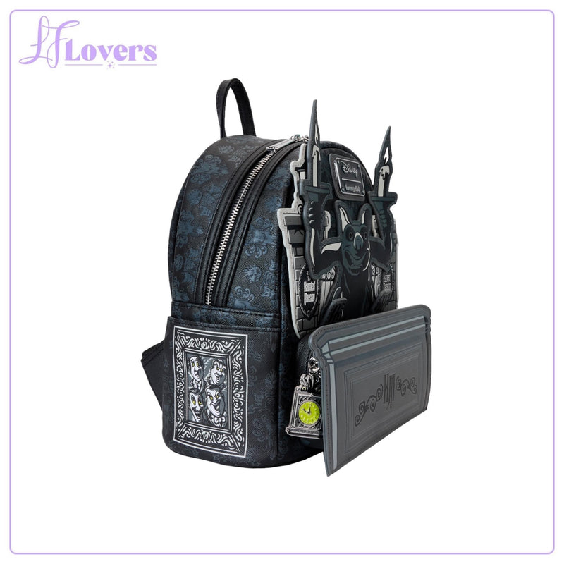 Load image into Gallery viewer, Loungefly Disney Haunted Mansion Gargoyle Wallpaper Mini Backpack - PRE ORDER
