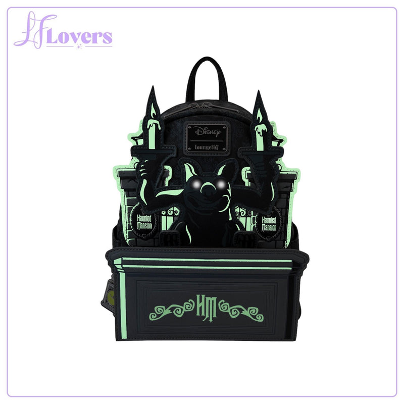 Load image into Gallery viewer, Loungefly Disney Haunted Mansion Gargoyle Wallpaper Mini Backpack - PRE ORDER
