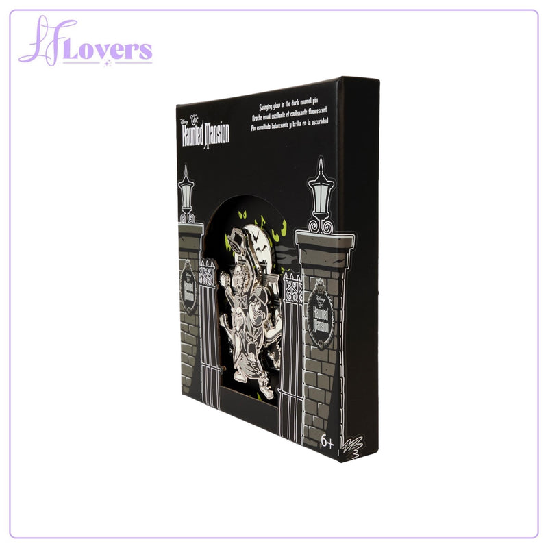 Load image into Gallery viewer, Loungefly Disney Haunted Mansion Hitchhiking Ghosts Moving 3&quot; Collector Box Pin
