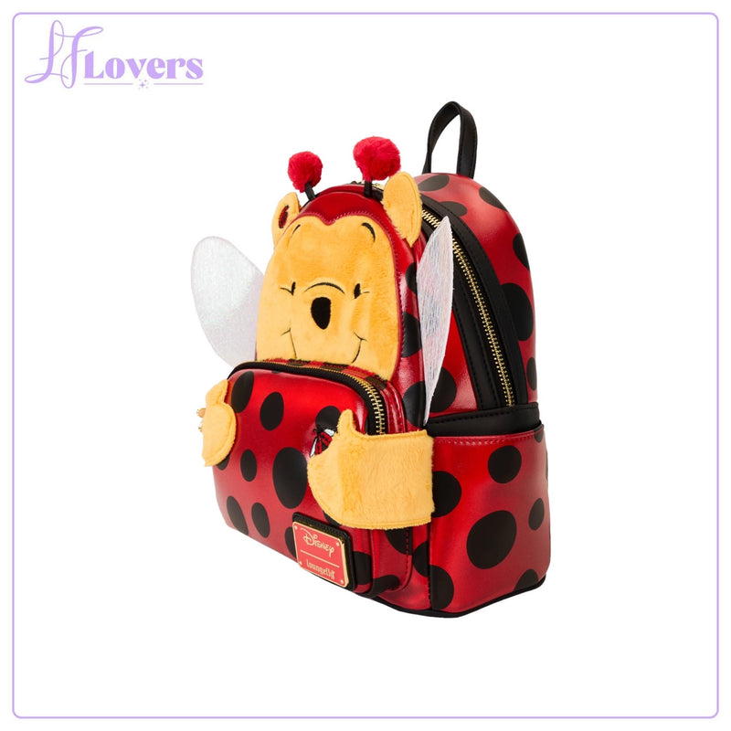 Load image into Gallery viewer, Loungefly Disney Winnie The Pooh Ladybug Pooh Cosplay Mini Backpack
