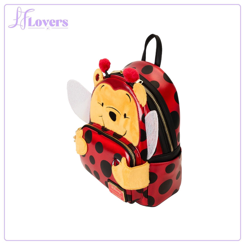 Load image into Gallery viewer, Loungefly Disney Winnie The Pooh Ladybug Pooh Cosplay Mini Backpack
