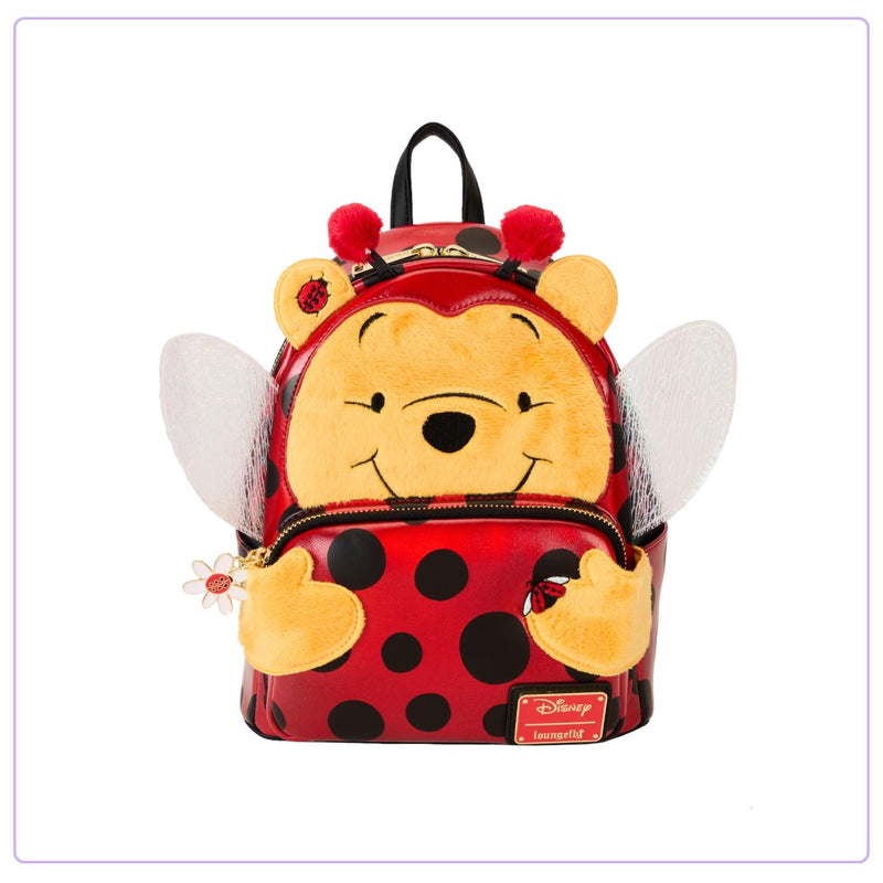 Load image into Gallery viewer, Loungefly Disney Winnie The Pooh Ladybug Pooh Cosplay Mini Backpack
