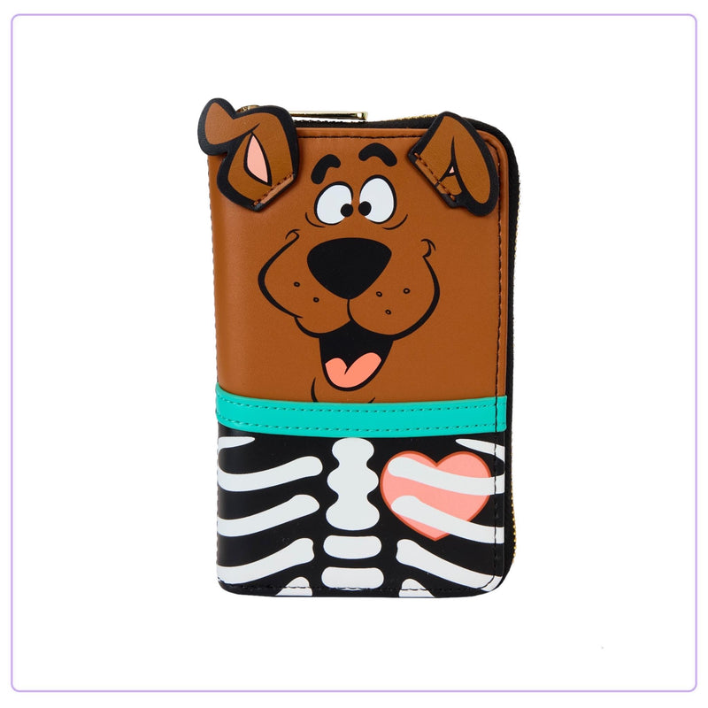 Load image into Gallery viewer, Loungefly Scooby Doo Skeleton Scooby Cosplay Zip Around Wallet - PRE ORDER
