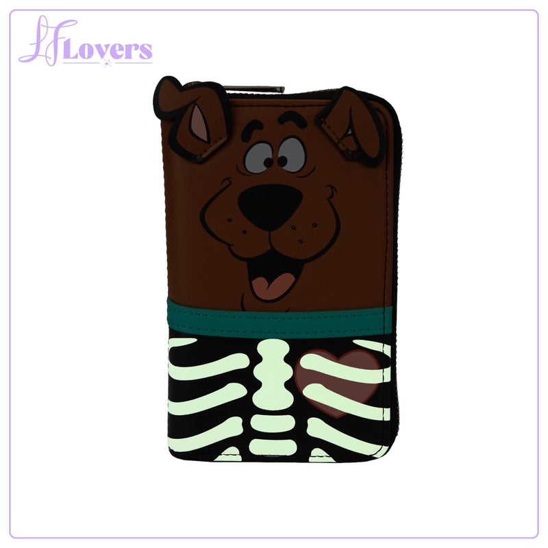 Load image into Gallery viewer, Loungefly Scooby Doo Skeleton Scooby Cosplay Zip Around Wallet - PRE ORDER
