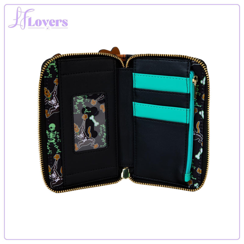 Load image into Gallery viewer, Loungefly Scooby Doo Skeleton Scooby Cosplay Zip Around Wallet - PRE ORDER
