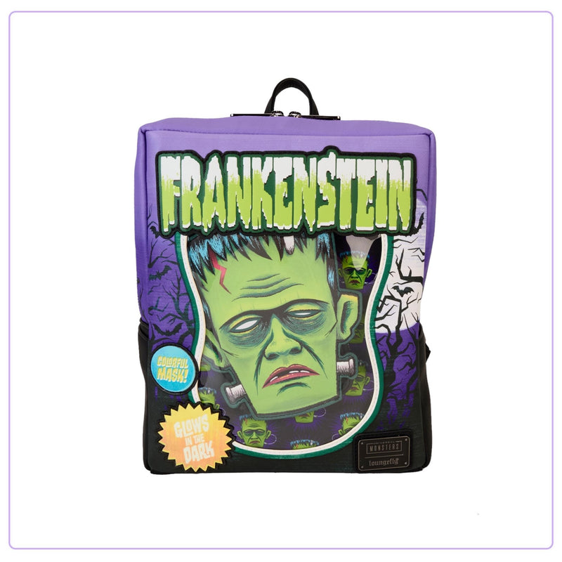 Load image into Gallery viewer, Loungefly Universal Monsters Frankenstein Neon Mask Mini Backpack - PRE ORDER
