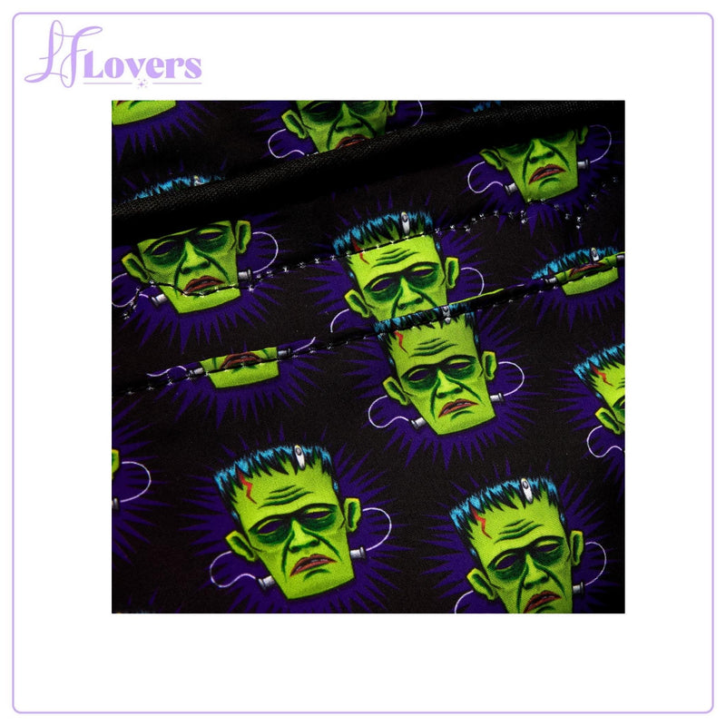 Load image into Gallery viewer, Loungefly Universal Monsters Frankenstein Neon Mask Mini Backpack - PRE ORDER
