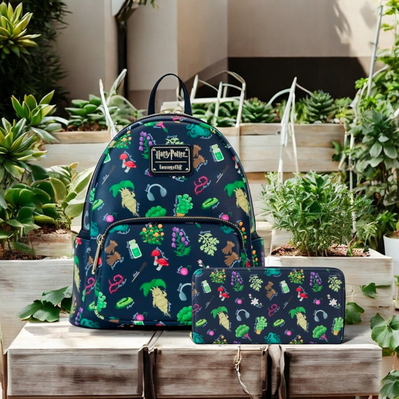 Load image into Gallery viewer, Loungefly Harry Potter Herbology All Over Print Mini Backpack
