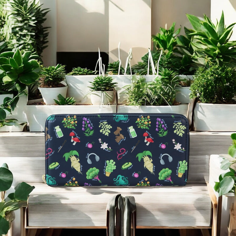 Load image into Gallery viewer, Loungefly Harry Potter Herbology AOP Zip Around Wallet
