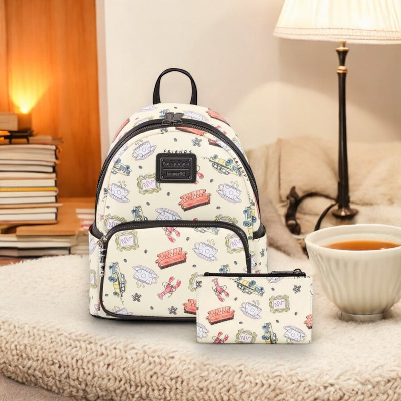 Load image into Gallery viewer, Loungefly Warner Brothers Friends Lobster AOP Mini Backpack
