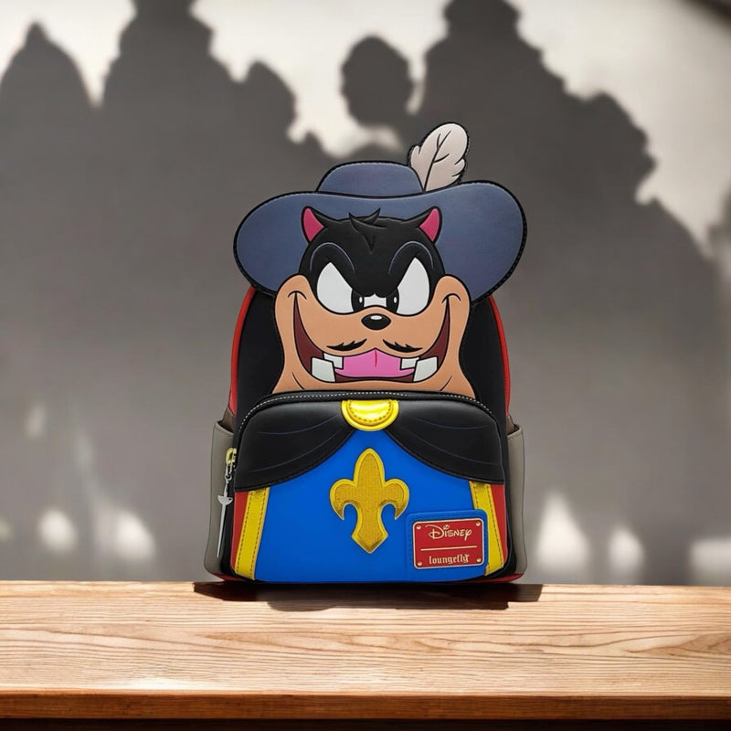 Load image into Gallery viewer, Loungefly Disney Three Musketeers Pete Villain Cosplay Mini Backpack
