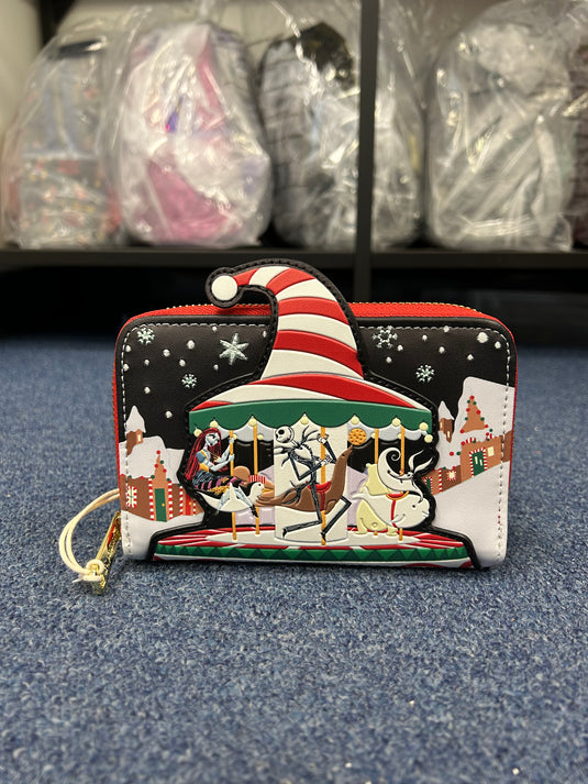 OUTLET - Loungefly Disney The Nightmare Before Christmas Journey To Christmas Town Wallet - DISPLAY