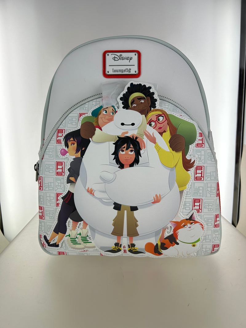 Load image into Gallery viewer, OUTLET - Loungefly Disney Big Hero 6 10th Anniversary Baymax Gang Mini Backpack - RETURN
