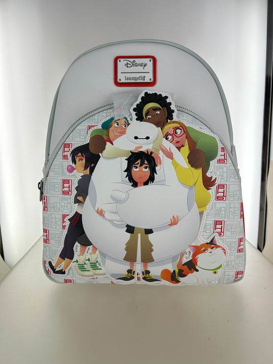 OUTLET - Loungefly Disney Big Hero 6 10th Anniversary Baymax Gang Mini Backpack - RETURN