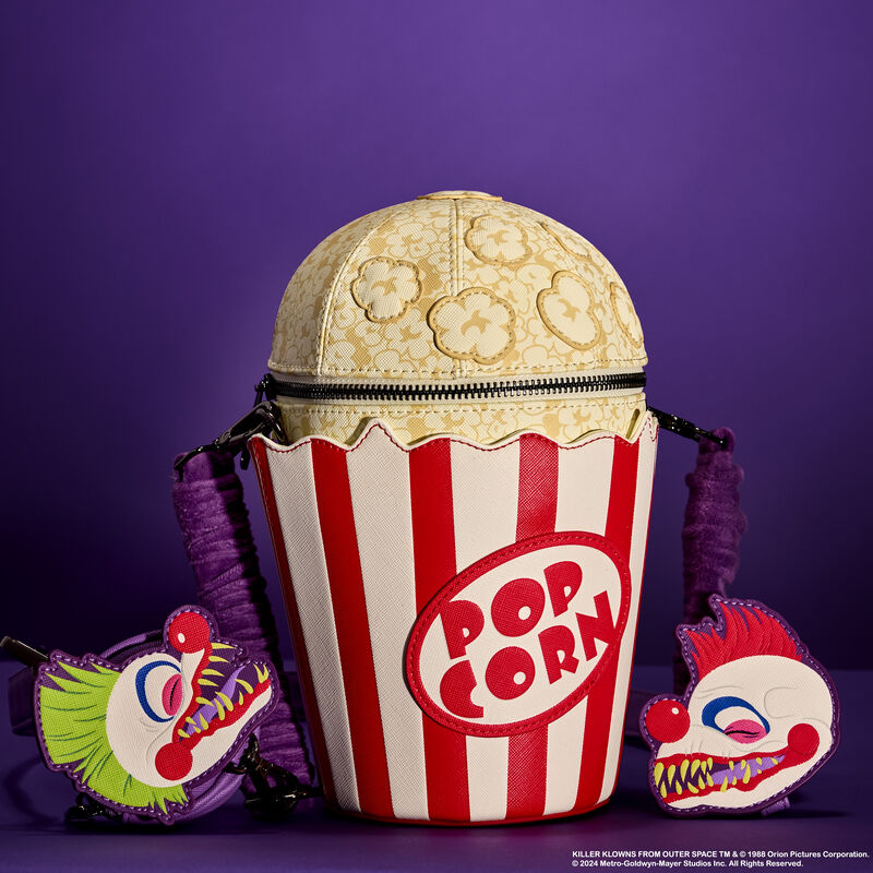 Load image into Gallery viewer, Loungefly Killer Klowns Popcorn Crossbody
