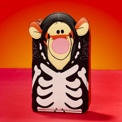 Loungefly Disney Winnie The Pooh Skeleton Tigger Zip Around Wallet