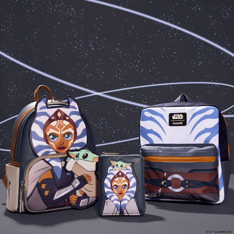Load image into Gallery viewer, Loungefly Mandalorian Ahsoka Holding Grogu Mini Backpack - LF Lovers
