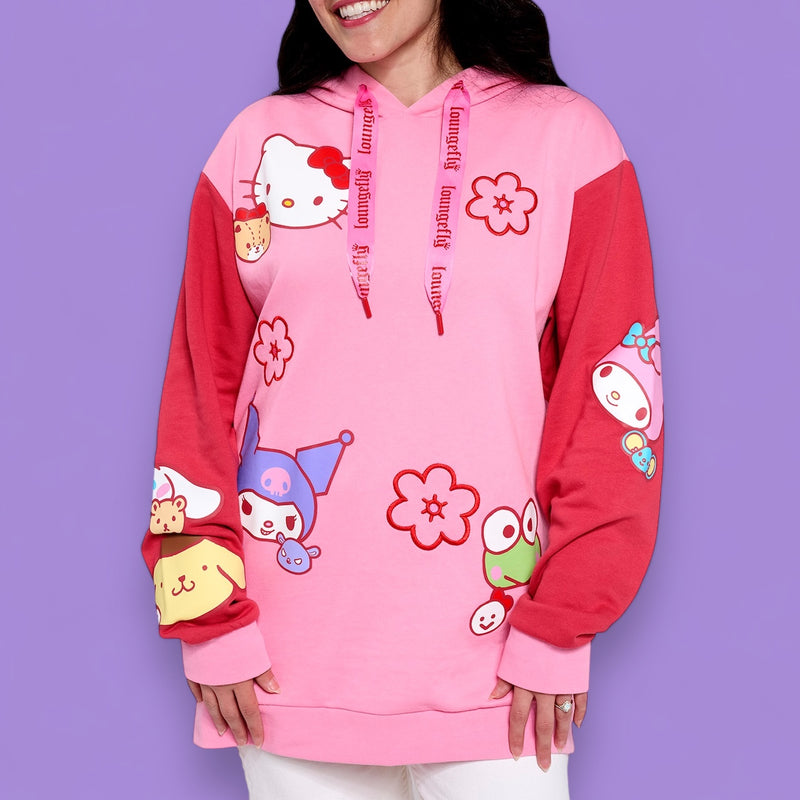 Load image into Gallery viewer, Loungefly Sanrio &amp; Friends Unisex Hoodie - PRE ORDER
