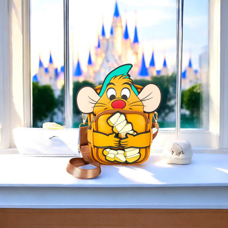 Load image into Gallery viewer, Loungefly Disney Cinderella 75th Anniversary Gus Crossbuddies Bag
