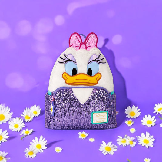 Loungefly Disney Daisy Duck Plush Mini Backpack