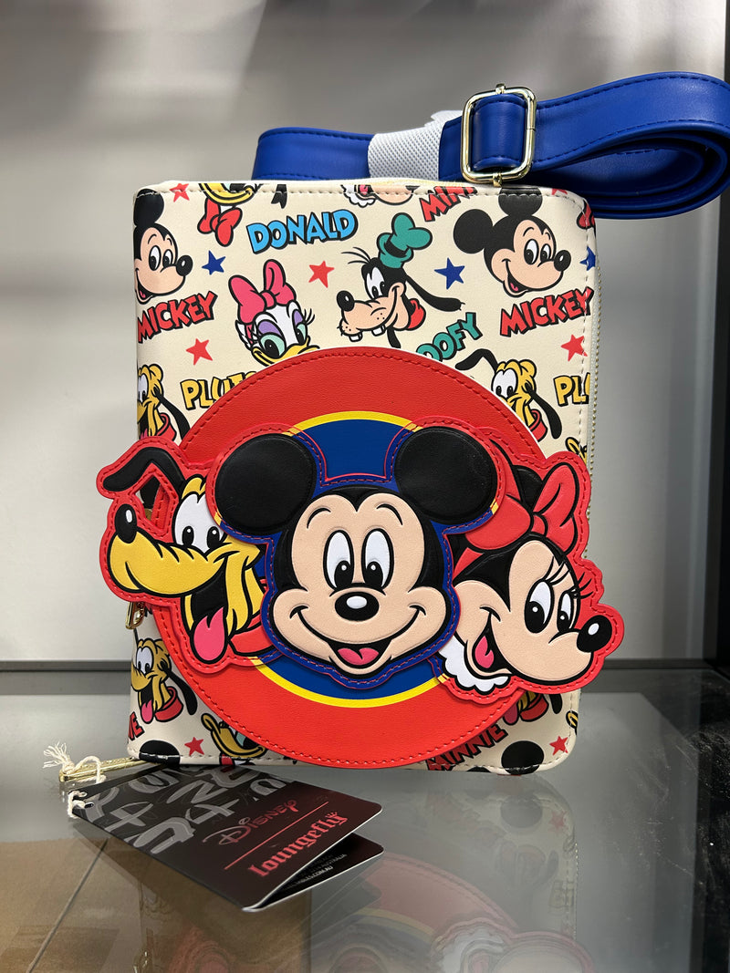 Load image into Gallery viewer, OUTLET - Loungefly Disney Classic Zip Around Crossbody Journal - DISPLAY
