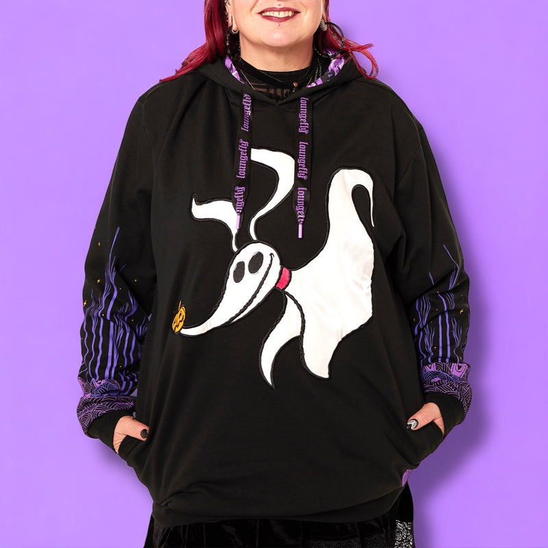 Load image into Gallery viewer, Loungefly Nightmare Before Christmas Zero Hearts Unisex Hoodie - PRE ORDER
