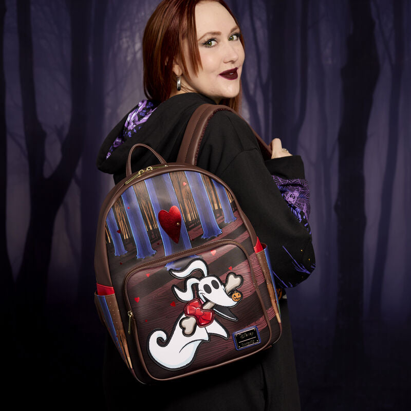 Load image into Gallery viewer, Loungefly Disney Nightmare Before Zero Full Size Backpack - PRE ORDER
