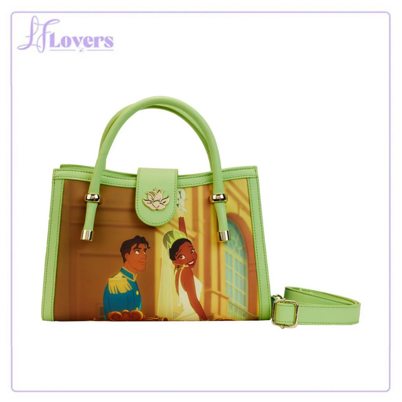 Load image into Gallery viewer, Loungefly Disney Princess and the Frog Princess Scene Crossbody Bag
