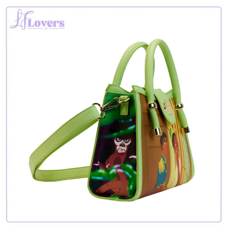 Load image into Gallery viewer, Loungefly Disney Princess and the Frog Princess Scene Crossbody Bag
