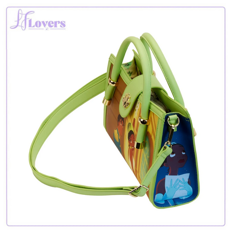 Load image into Gallery viewer, Loungefly Disney Princess and the Frog Princess Scene Crossbody Bag
