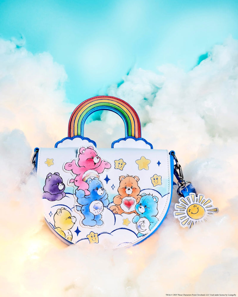 Load image into Gallery viewer, Loungefly Care Bears Rainbow Handle Crossbody
