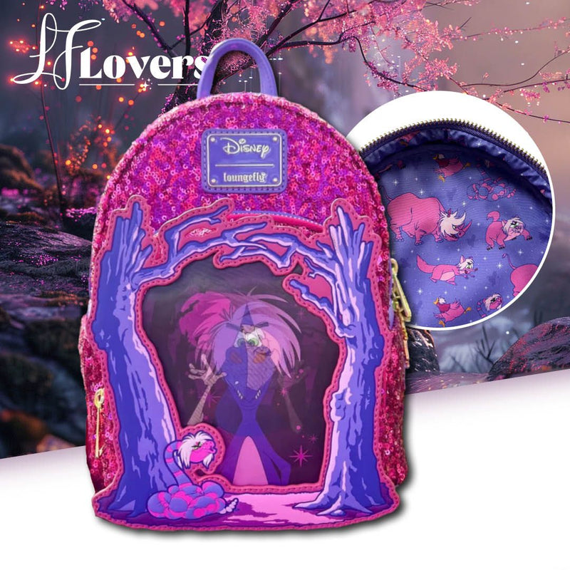 Load image into Gallery viewer, Loungefly Disney Sword and the Stone Madam Mim Lenticular Mini Backpack - LF Lovers
