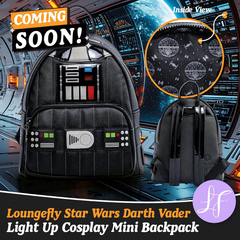 Load image into Gallery viewer, Loungefly Star Wars Darth Vader Light Up Cosplay Mini Backpack
